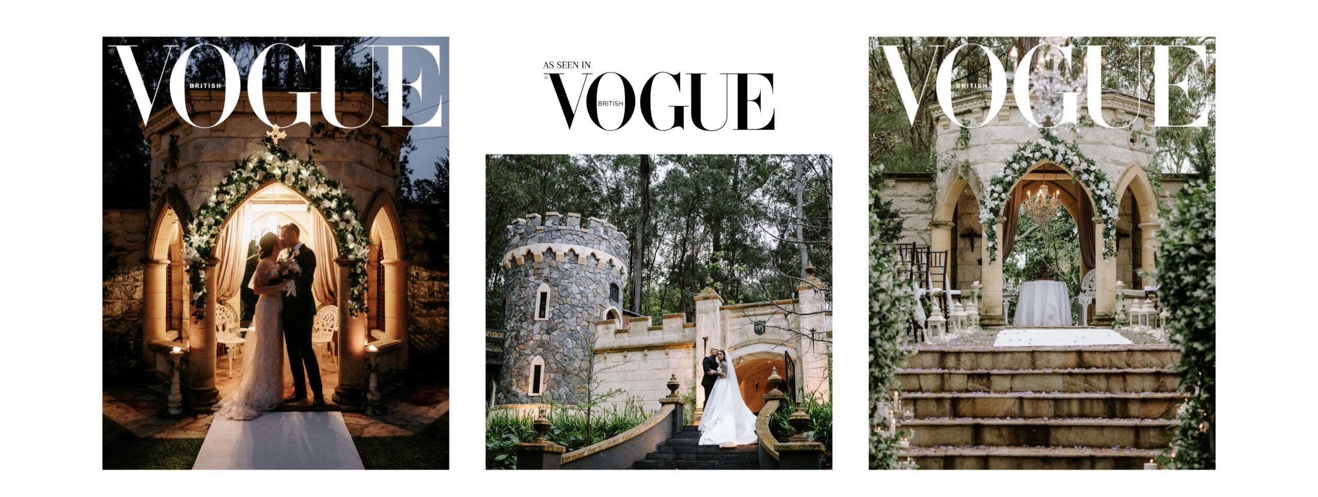 Evergreen Garden Venue in VOGUE weddings